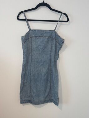 Lauren Jeans Co Ralph Lauren Denim Slip Dress Womens 6P 100% Cotton Y2K Mini